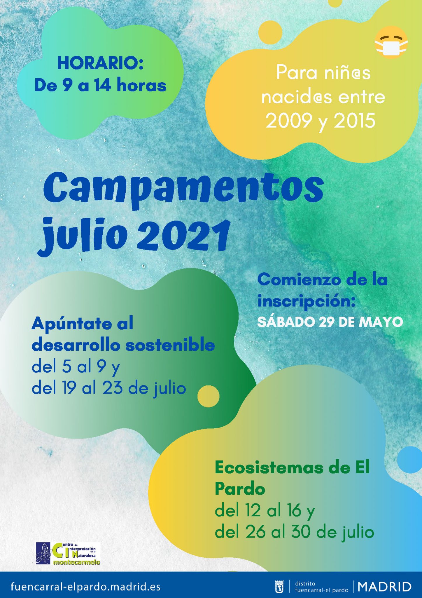 Campamentos urbanos julio 2021 CIN Montecarmelo Asociación Vecinal